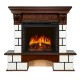 Каминокомплект Pierre Luxe - Белый / Темный дуб с очагом Vision 23 EF LED FX Royal Flame