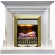 Каминокомплект Bradford - Белый с очагом Danville Antique Brass FB2 Dimplex