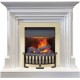 Каминокомплект Bradford - Белый с очагом Danville Brass FB2 Dimplex