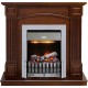 Каминокомплект Boston - Темный дуб (Высота 925см) с очагом Danville Chrome FB2 Dimplex
