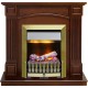 Каминокомплект Boston - Темный дуб (Высота 925см) с очагом Danville Antique Brass FB2 Dimplex