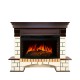 Каминокомплект Pierre Luxe - Темный дуб / Белый (Ширина 1380мм) с очагом Dioramic 33W LED FX Royal Flame