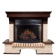 Каминокомплект Pierre Luxe - Темный дуб / Сланец бежевый с очагом Dioramic 28 LED FX Royal Flame