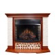 Каминокомплект Country - Орех/Сланец белый с очагом Dioramic 28 LED FX Royal Flame