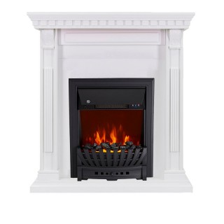 Каминокомплект Orlean - Белый с очагом Aspen Black Royal Flame Каминокомплект Orlean - Белый с очагом Aspen Black Royal Flame