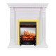 Каминокомплект Orlean - Белый с очагом Fobos FX M Brass Royal Flame