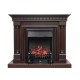 Каминокомплект Dallas - Темный дуб с очагом Fobos FX Black Royal Flame