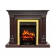 Каминокомплект Dallas - Темный дуб с очагом Fobos FX Brass Royal Flame