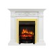 Каминокомплект Verona - Белый дуб с очагом Fobos FX Brass Royal Flame