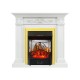 Каминокомплект Verona - Белый дуб с очагом Majestic FX M Brass Royal Flame