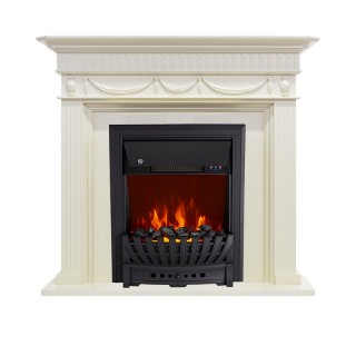 Каминокомплект Corfu - Слоновая кость с очагом Aspen Black Royal Flame Каминокомплект Corfu - Слоновая кость с очагом Aspen Black Royal Flame