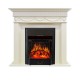 Каминокомплект Corfu - Слоновая кость с очагом Majestic FX Black Royal Flame