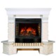 Каминокомплект Pierre Luxe угловой - Белый / Сланец белый с очагом Dioramic 25 LED FX Royal Flame