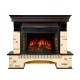 Каминокомплект Pierre Luxe угловой - Сланец / Темный дуб с очагом Dioramic 25 LED FX Royal Flame