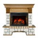 Каминокомплект Pierre Luxe - Белый / Дуб с очагом Dioramic 25 LED FX Royal Flame