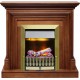 Каминокомплект Bradford - Орех с очагом Danville Antique Brass FB2 Dimplex