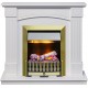 Каминокомплект Boston - Белый (Высота 925см) с очагом Danville Antique Brass FB2 Dimplex