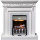 Каминокомплект Valletta - Белый (Ширина 1040 мм) с очагом Danville Chrome FB2 Dimplex