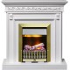 Каминокомплект Valletta - Белый (Ширина 1040 мм) с очагом Danville Antique Brass FB2 Dimplex