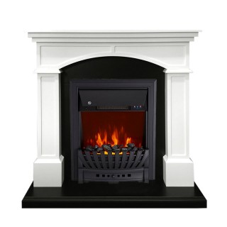 Каминокомплект Langford - Белый с черным с очагом Aspen Black Royal Flame Каминокомплект Langford - Белый с черным с очагом Aspen Black Royal Flame
