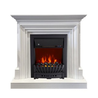 Каминокомплект Bradford - Белый с очагом Aspen Black Royal Flame Каминокомплект Bradford - Белый с очагом Aspen Black Royal Flame