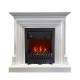 Каминокомплект Bradford - Белый с очагом Aspen Black Royal Flame