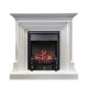 Каминокомплект Bradford - Белый с очагом Fobos FX Black Royal Flame