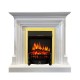 Каминокомплект Bradford - Белый с очагом Fobos FX Brass Royal Flame