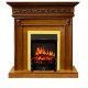 Каминокомплект Valletta - Орех с очагом Fobos FX Brass Royal Flame