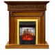Каминокомплект Valletta - Орех с очагом Majestic FX M Brass Royal Flame