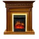 Каминокомплект Valletta - Орех с очагом Majestic FX Brass Royal Flame