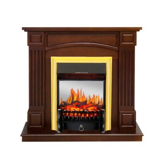 Каминокомплект Boston - Темный дуб (Высота 925см) с очагом Fobos FX M Brass Royal Flame Каминокомплект Boston - Темный дуб (Высота 925см) с очагом Fobos FX M Brass Royal Flame