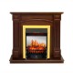 Каминокомплект Boston - Темный дуб (Высота 925см) с очагом Fobos FX M Brass Royal Flame