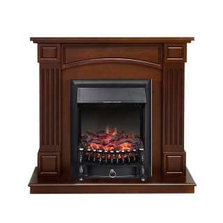 Каминокомплект Boston - Темный дуб (Высота 925см) с очагом Fobos FX Black Royal Flame Каминокомплект Boston - Темный дуб (Высота 925см) с очагом Fobos FX Black Royal Flame