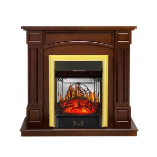 Каминокомплект Boston - Темный дуб (Высота 925см) с очагом Majestic FX M Brass Royal Flame Каминокомплект Boston - Темный дуб (Высота 925см) с очагом Majestic FX M Brass Royal Flame