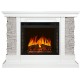 Каминокомплект Avignon - Белый / Сланец серый с очагом Vision 23 EF LED FX Royal Flame