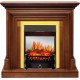 Каминокомплект Bradford - Орех с очагом Fobos FX M Brass Royal Flame