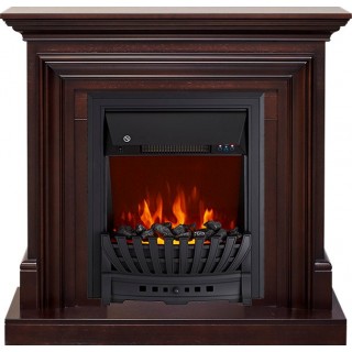 Каминокомплект Bradford - Темный дуб с очагом Aspen Black Royal Flame Каминокомплект Bradford - Темный дуб с очагом Aspen Black Royal Flame