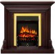 Каминокомплект Bradford - Темный дуб с очагом Fobos FX Brass Royal Flame