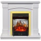 Каминокомплект Boston - Белый (Высота 925см) с очагом Majestic FX M Brass Royal Flame