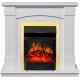 Каминокомплект Boston - Белый (Высота 925см) с очагом Majestic FX Brass Royal Flame