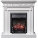Каминокомплект Valletta - Белый (Ширина 1040 мм) с очагом Fobos FX Black Royal Flame