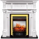 Каминокомплект Oxford - Белый с очагом Fobos FX M Brass Royal Flame