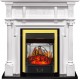Каминокомплект Oxford - Белый с очагом Majestic FX M Brass Royal Flame