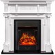 Каминокомплект Oxford - Белый с очагом Majestic FX Black Royal Flame