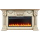 Каминокомплект London - Слоновая кость с патиной (Ширина 1490 мм)  с очагом Vision 42 LED Royal Flame