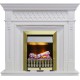 Каминокомплект Alexandria - Белый дуб с очагом Danville Antique Brass FB2 Dimplex