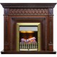 Каминокомплект Alexandria - Махагон коричневый антик с очагом Danville Antique Brass FB2 Dimplex