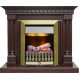 Каминокомплект Dallas - Темный дуб с очагом Danville Antique Brass FB2 Dimplex