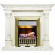 Каминокомплект Dallas - Слоновая кость с патиной с очагом Danville Antique Brass FB2 Dimplex